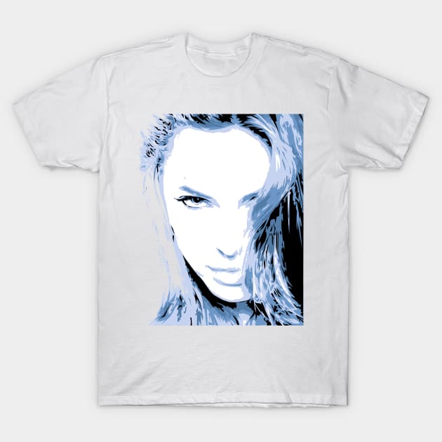 Angelina Jolie - Vector Art T-Shirt by EJTees